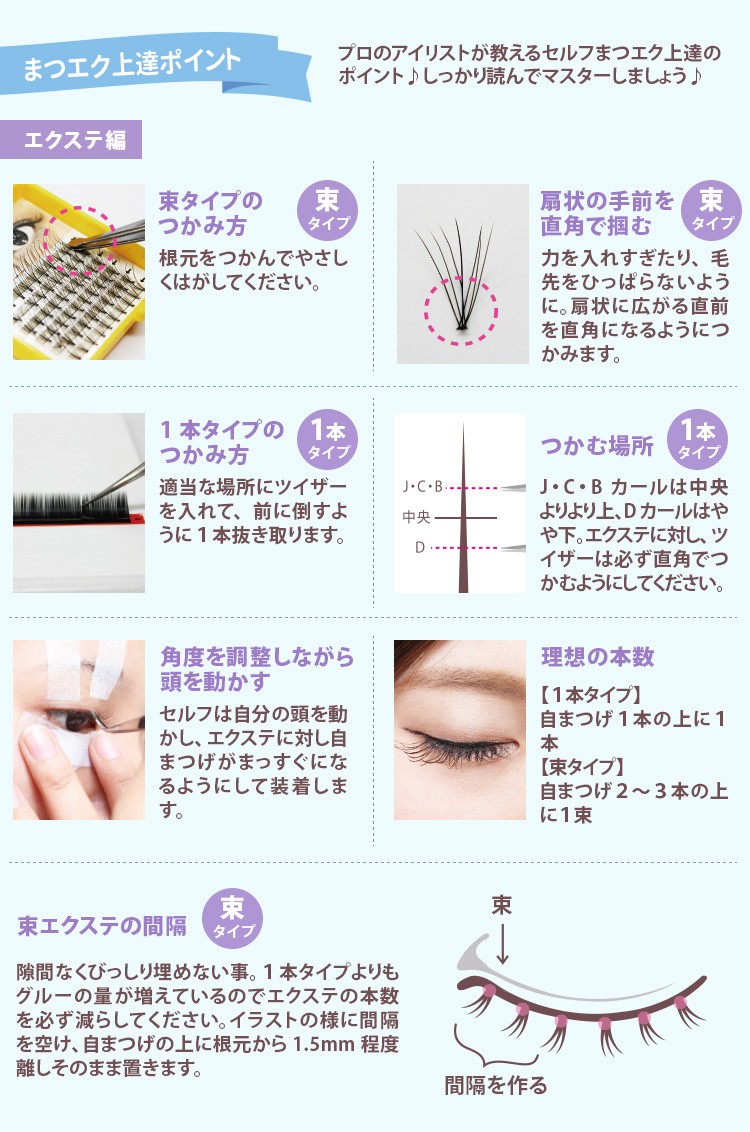 まつげエクステ 美容商材 Korie セルフエクステ装着手順とリムーブ方法 まつげエクステ Yahoo ショッピング