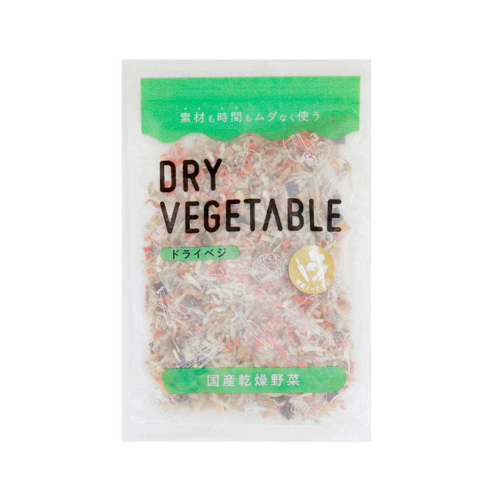 乾燥野菜 国産 DRYVEGETABLE 120ｇ 根菜ミックス 150ｇ お試しサイズ しいたけ入り根菜ミックス ドライベジ 送料無料 常備菜 時短 お手軽 野菜 根菜 | GREEN BASE | 02