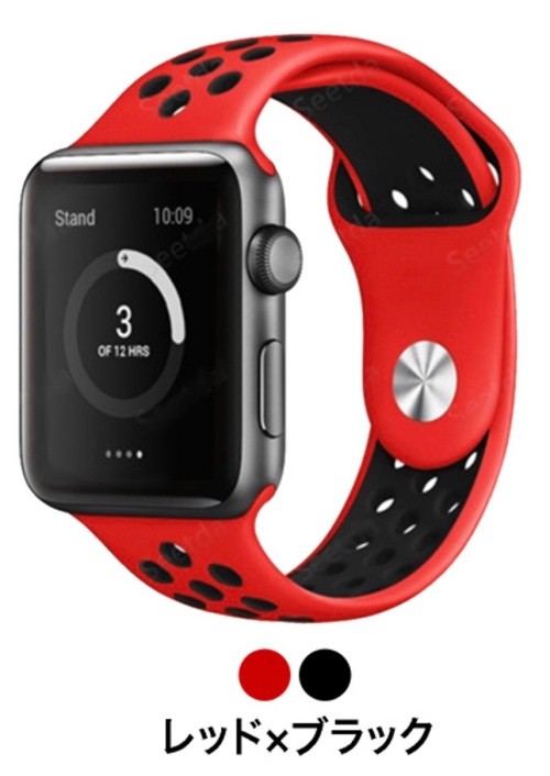 applewatch アップルウォッチ　スポーツ レッドブラック 38 40