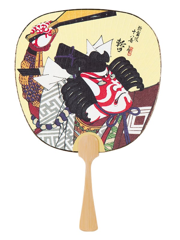 うちわ 日本画うちわ 中型 100部 18種類 海外 お土産用 : DVD・CD