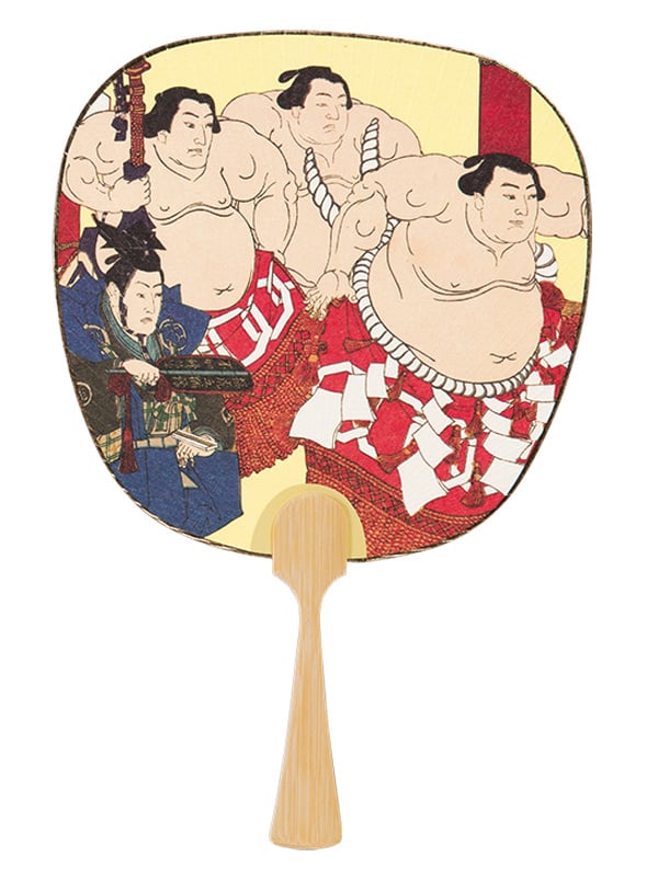 うちわ 日本画うちわ 中型 100部 18種類 海外 お土産用 : DVD・CD