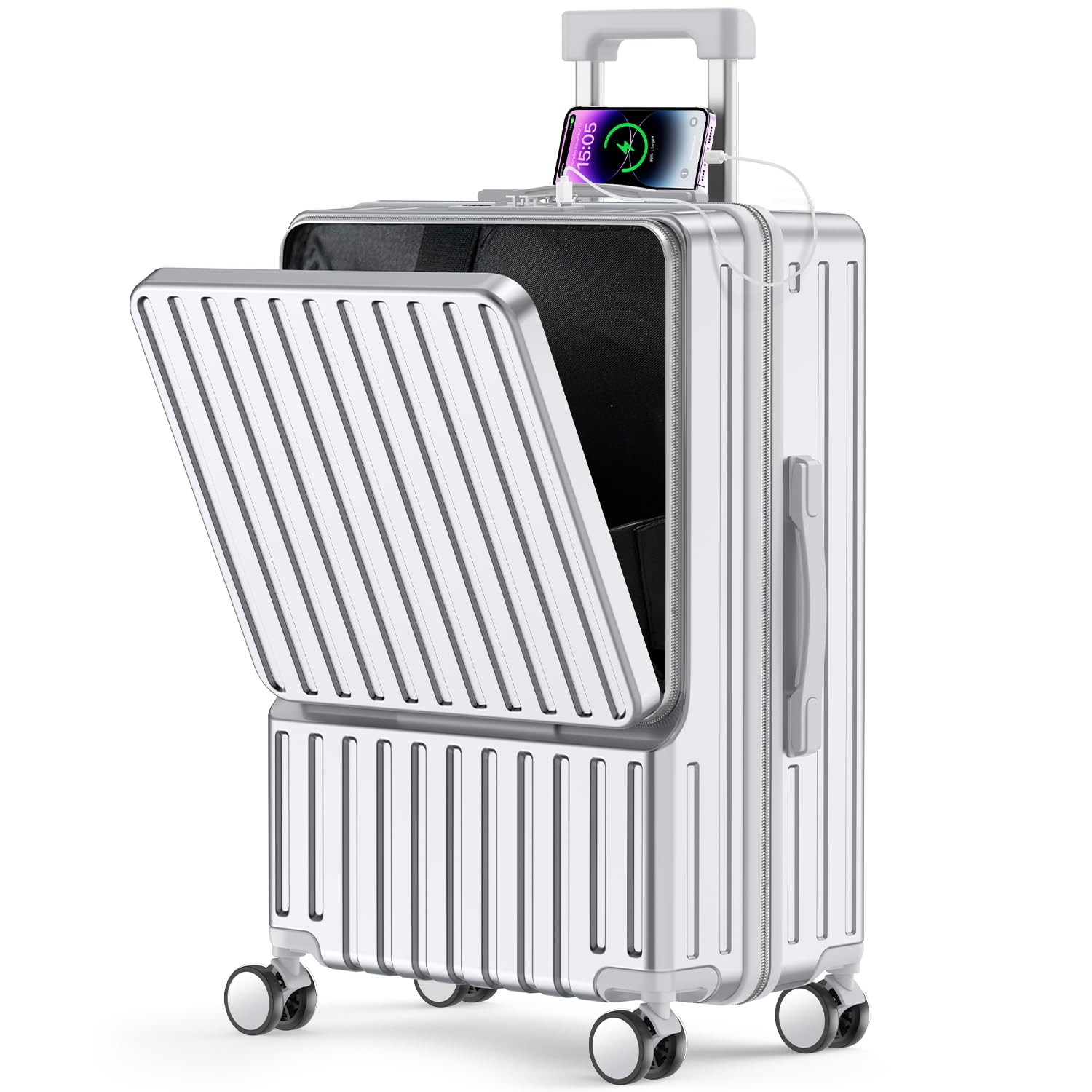 BARGOCH スーツケース 機内持ち込み 軽量 キャリーケース フロント