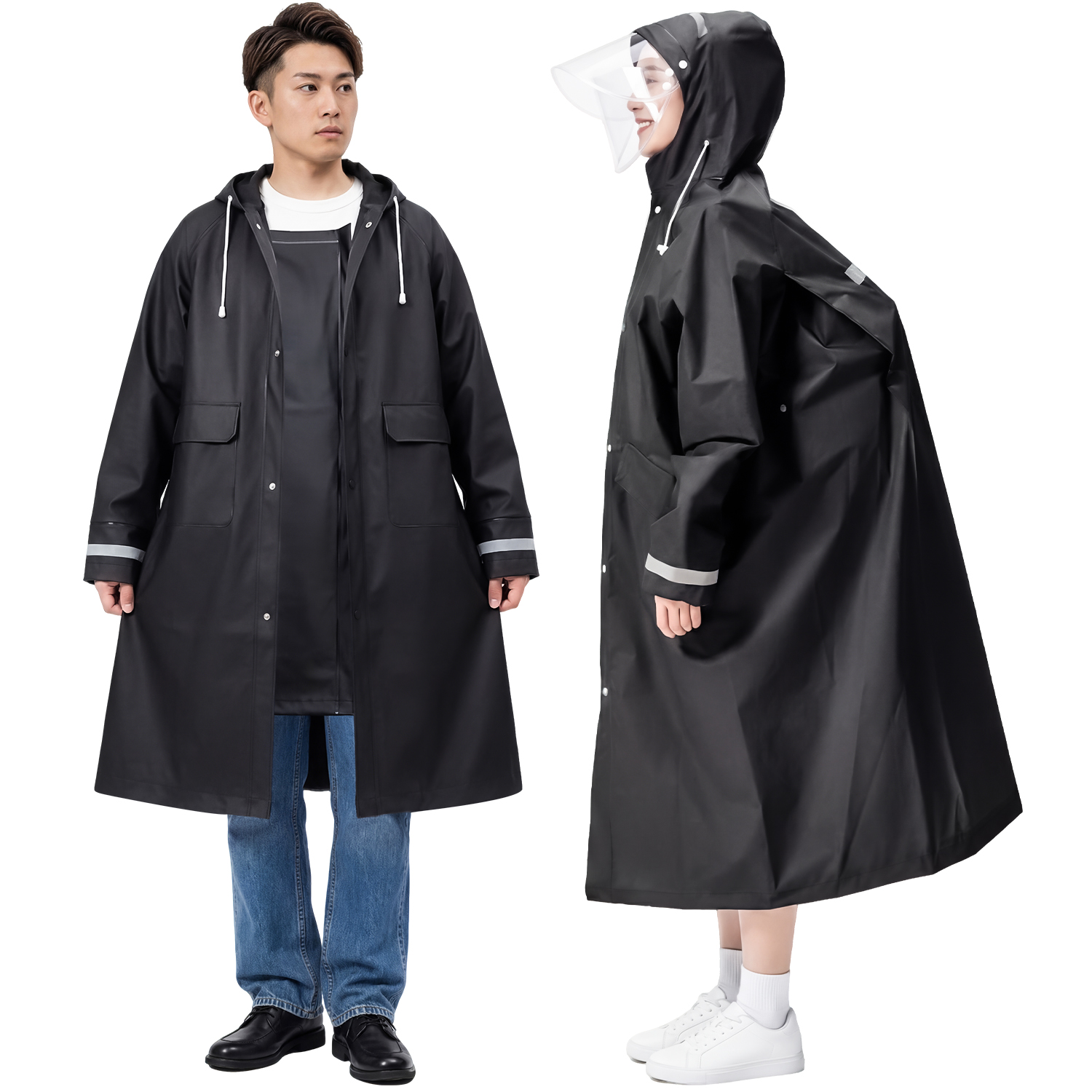 大きいサイズレインコート（色：クリア）のおすすめ人気商品一覧 通販