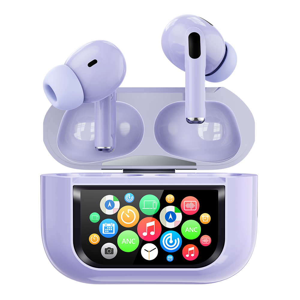 ワイヤレスイヤホン 液晶付きイヤホン Bluetooth6.0 ANC対応 2025年