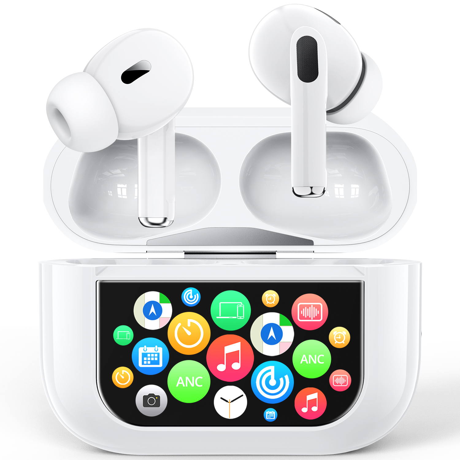 ワイヤレスイヤホン 液晶付きイヤホン Bluetooth6.0 ANC対応 2026年