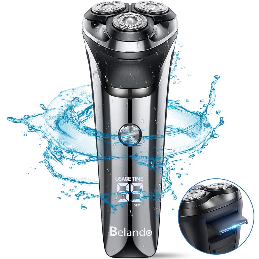 BELANDO シェーバー 電気シェーバー メンズシェーバー 髭剃り 回転式 3
