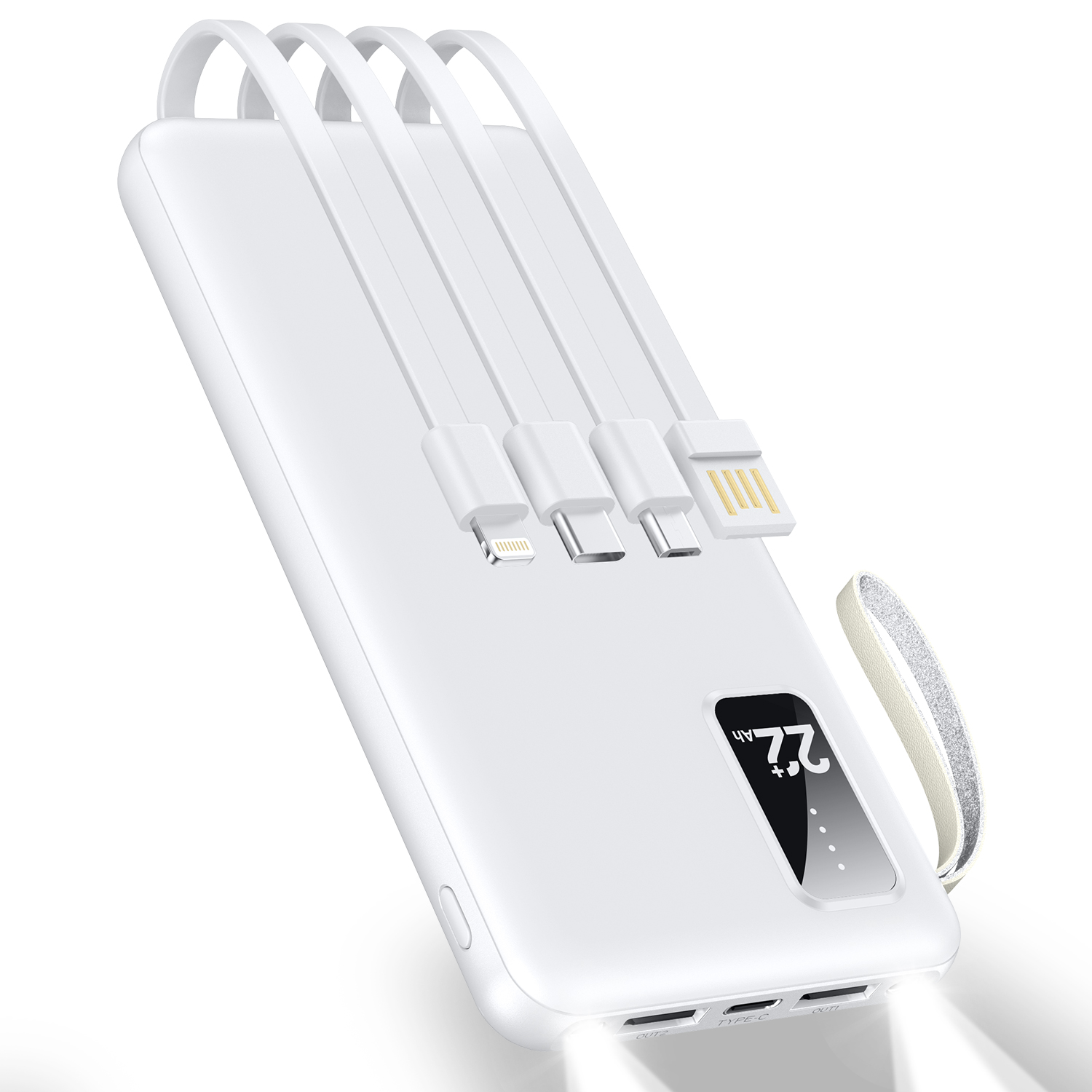 モバイルバッテリー 大容量 小型 軽量 22800mAh 薄型 5台同時
