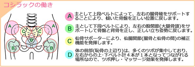 骨盤ベルト コシラック・スリープ【YP仙骨サポーター標準装備】（旧