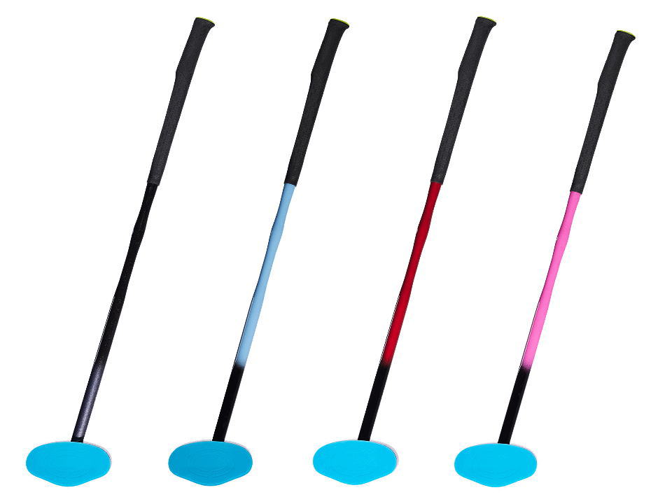 スマートヒッティング２の打撃面のフェイスはウレタンで4色とも水色系のカラーです。