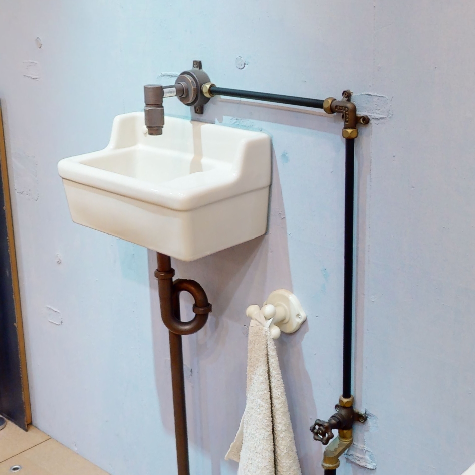 手洗器 壁掛け おしゃれ 小型 トイレ 壁付け 洗面ボウル 手洗器セット 外付給水ユニット 水栓セット｜kotaboat-store｜14