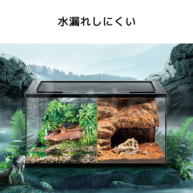 テラリウム 爬虫類 飼育 ケージ 両生類 カメ カニ グラス