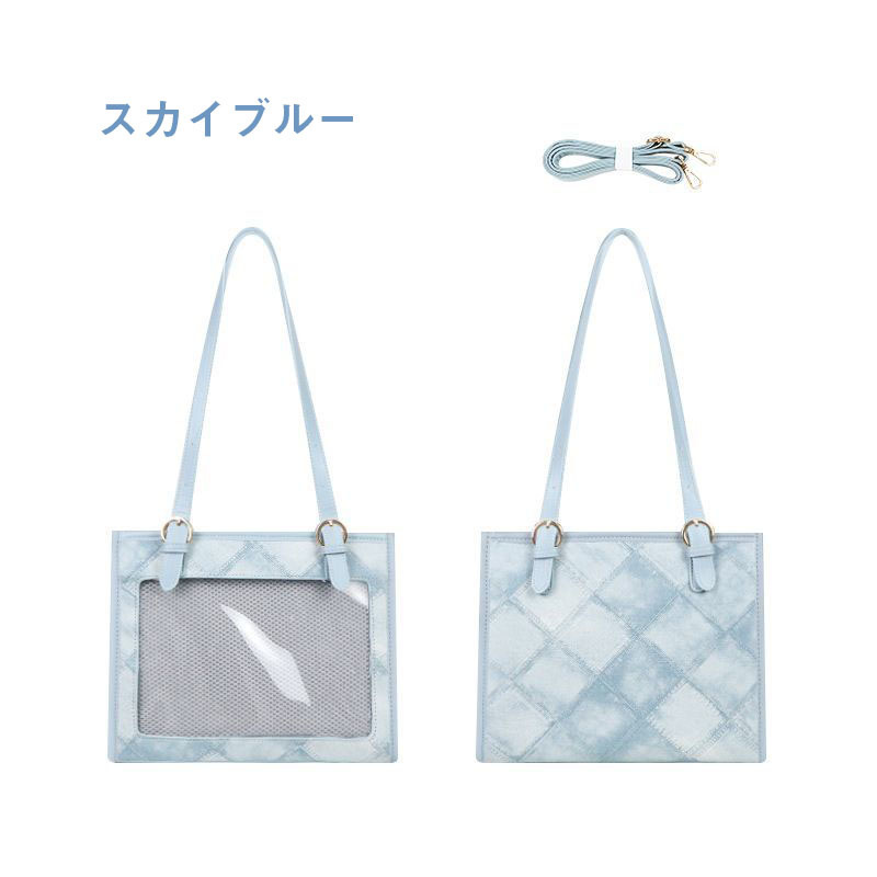 痛バッグ 痛バ 斜め掛 夏色合い メッシュプレート付き ショルダーバッグ トートバッグ オタ活 推し活 痛バッグ トート サッチェルバッグ ロリータ 通勤 通学 | ブランド登録なし | 04