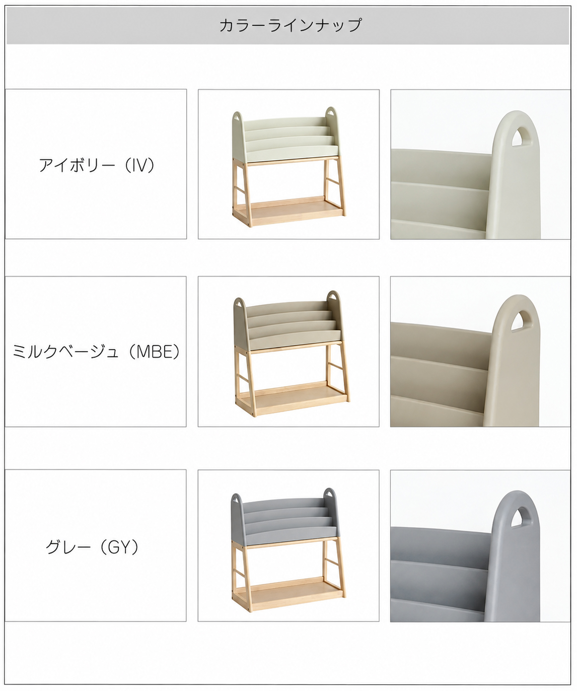 ICHIBA（市場） 成長に合わせて使える 絵本ラック 本棚 絵本 ラック