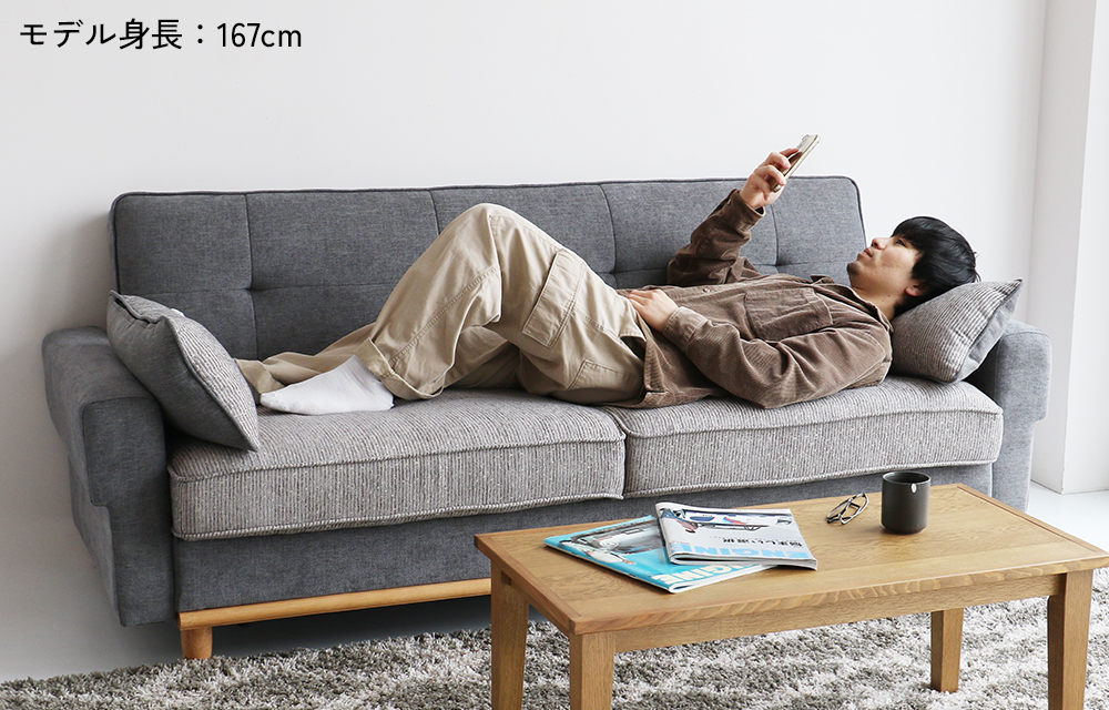 ICHIBA（市場） ソファ ソファー ソファベッド ベッド ローソファ 2.5
