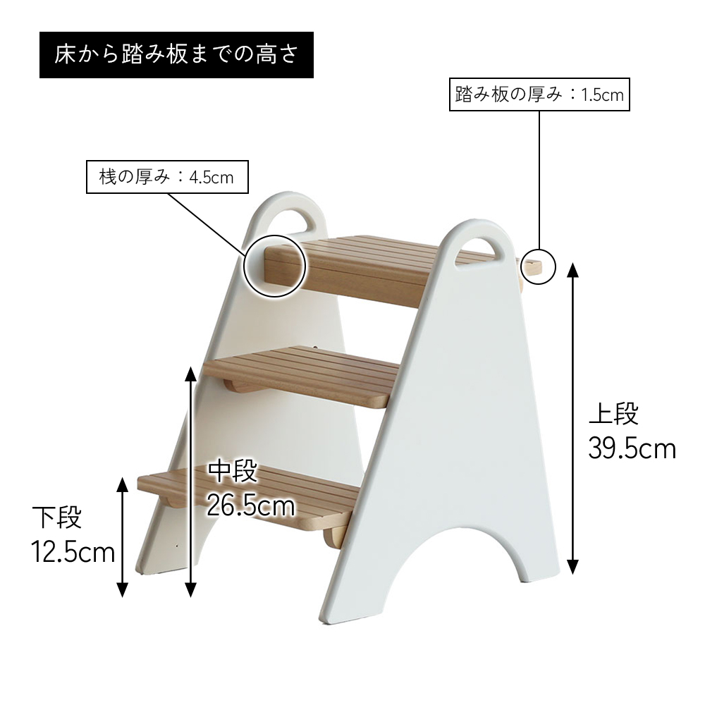 ICHIBA（市場） 踏み台 子供 キッズステップ ステップ ステップ台
