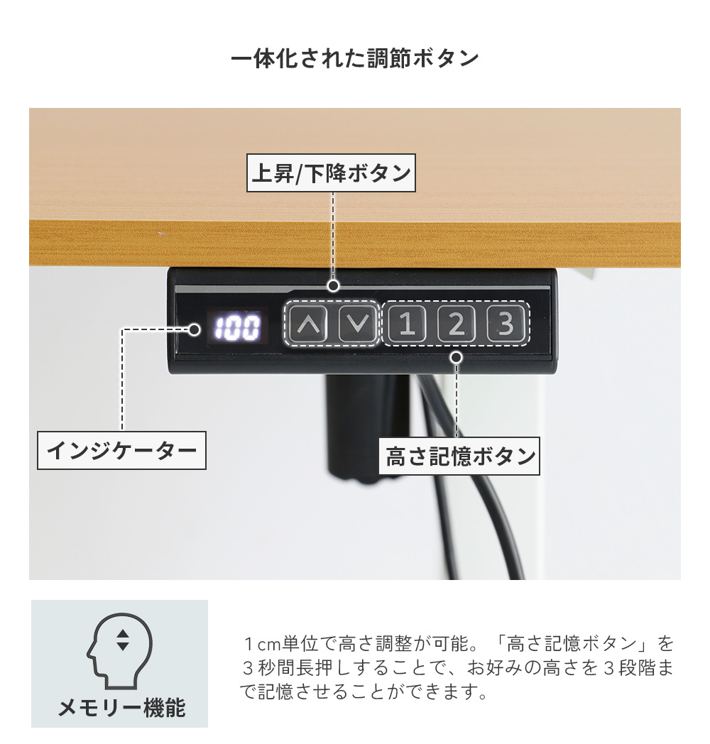 ICHIBA（市場） 電動昇降デスク 電動 デスク 昇降式 在宅 オフィス