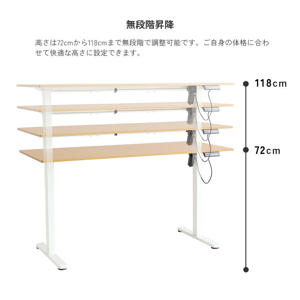 ICHIBA（市場） 電動昇降デスク 電動 デスク 昇降式 在宅 オフィス