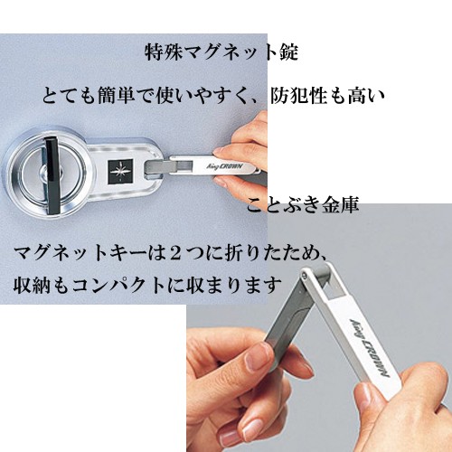 金庫 家庭用 マグネット式 耐火金庫 KS-20M 日本アイエスケイ 日本製