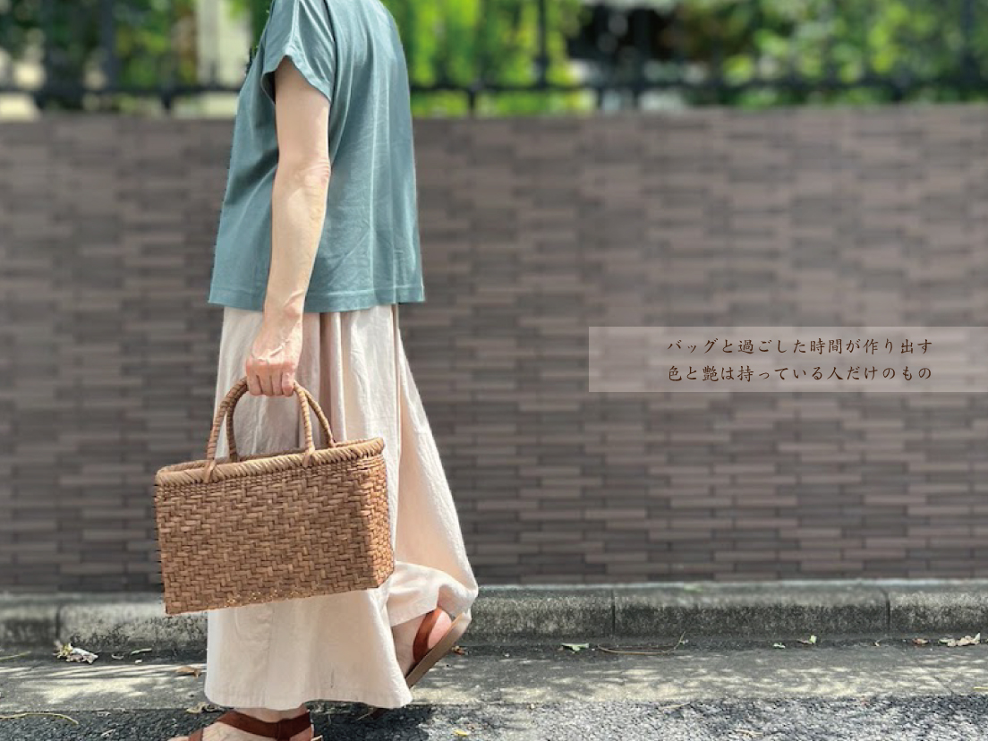 山葡萄かごバッグ 国産 網代編み 奥会津三島 編み組細工 送料無料 女性
