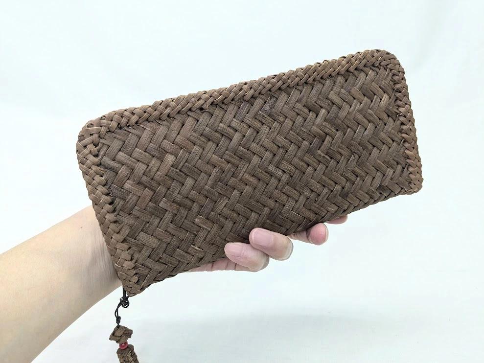 純国産 山葡萄長財布 縦網代編み 21.0cm 五十嵐喜良作 福島県奥会津産