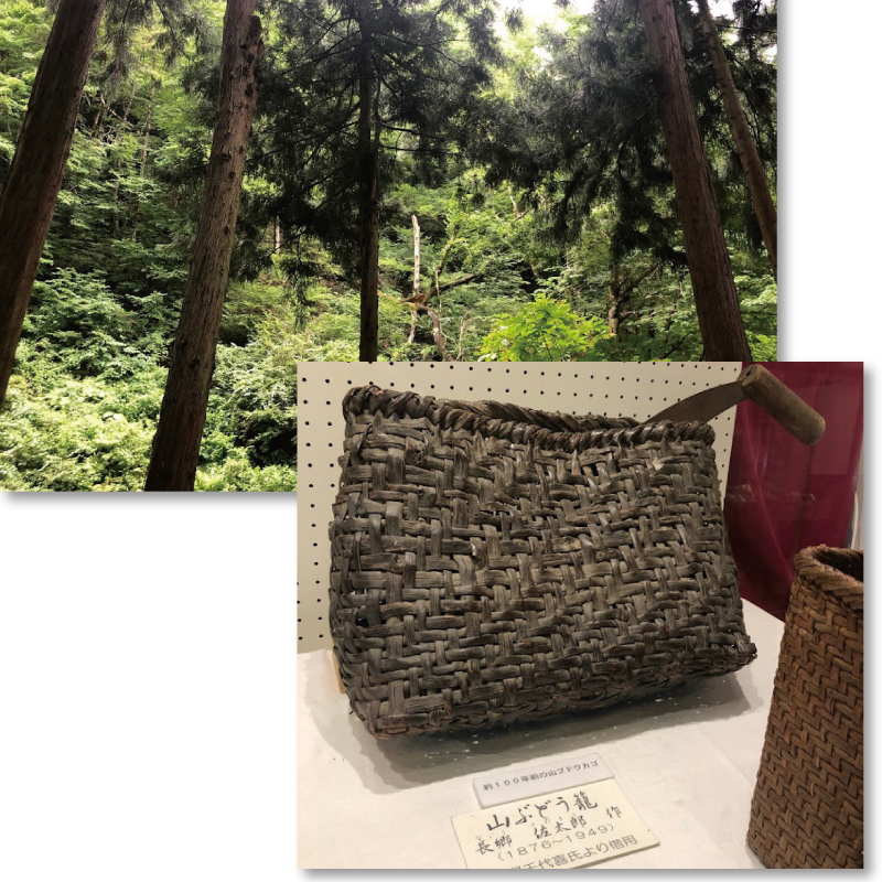純国産 山葡萄かごバッグ 網代編み 五十嵐喜良作 福島県奥会津産 ひご6