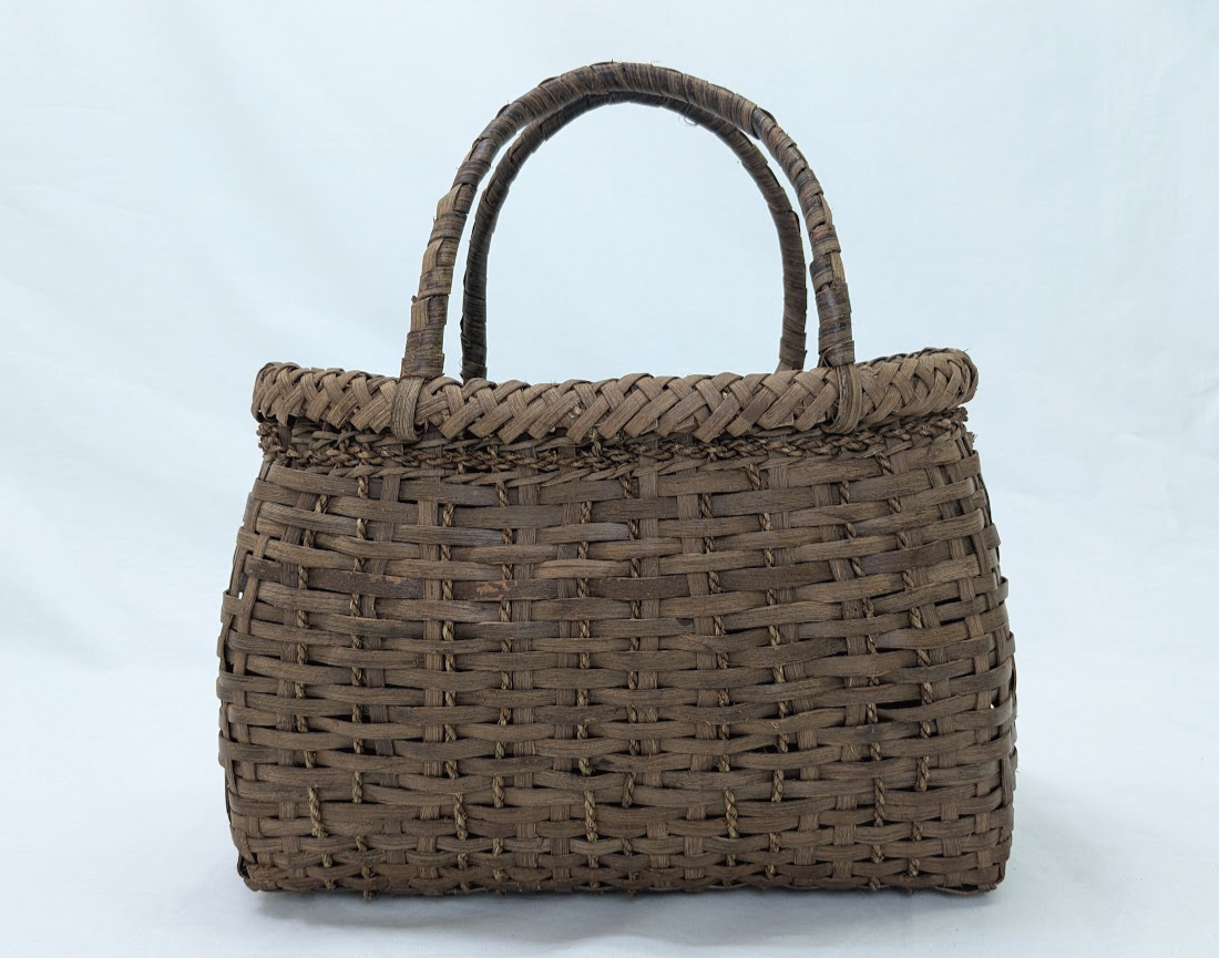 山葡萄かごバッグ 国産 ござ目編み 福島県産 奥会津三島 編み組細工