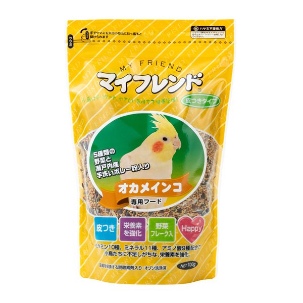 黒瀬ペットフード】マイフレンド 皮つき ☆オカメインコ 《700g》 ◇◇ ペットフード 餌 エサ 主食 小鳥  :284000047000:ことりカフェオンラインショップ - 通販 - Yahoo!ショッピング