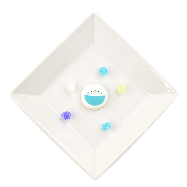 コースター　３枚セット　インコ　スイーツ　チェック コースター Budgies in Beanies 1 - 英国雑貨 Emma Ball