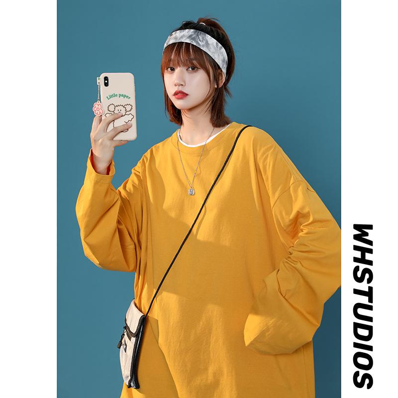ス tシャツ カットソー ロンT レディース 長袖 韓国系 無地 おしゃれ 白 速乾 カジュアル カジュアル かわいい ゆったりおすすめ ス tシャツ カットソー ロンT レディース 長袖 韓国系 無地