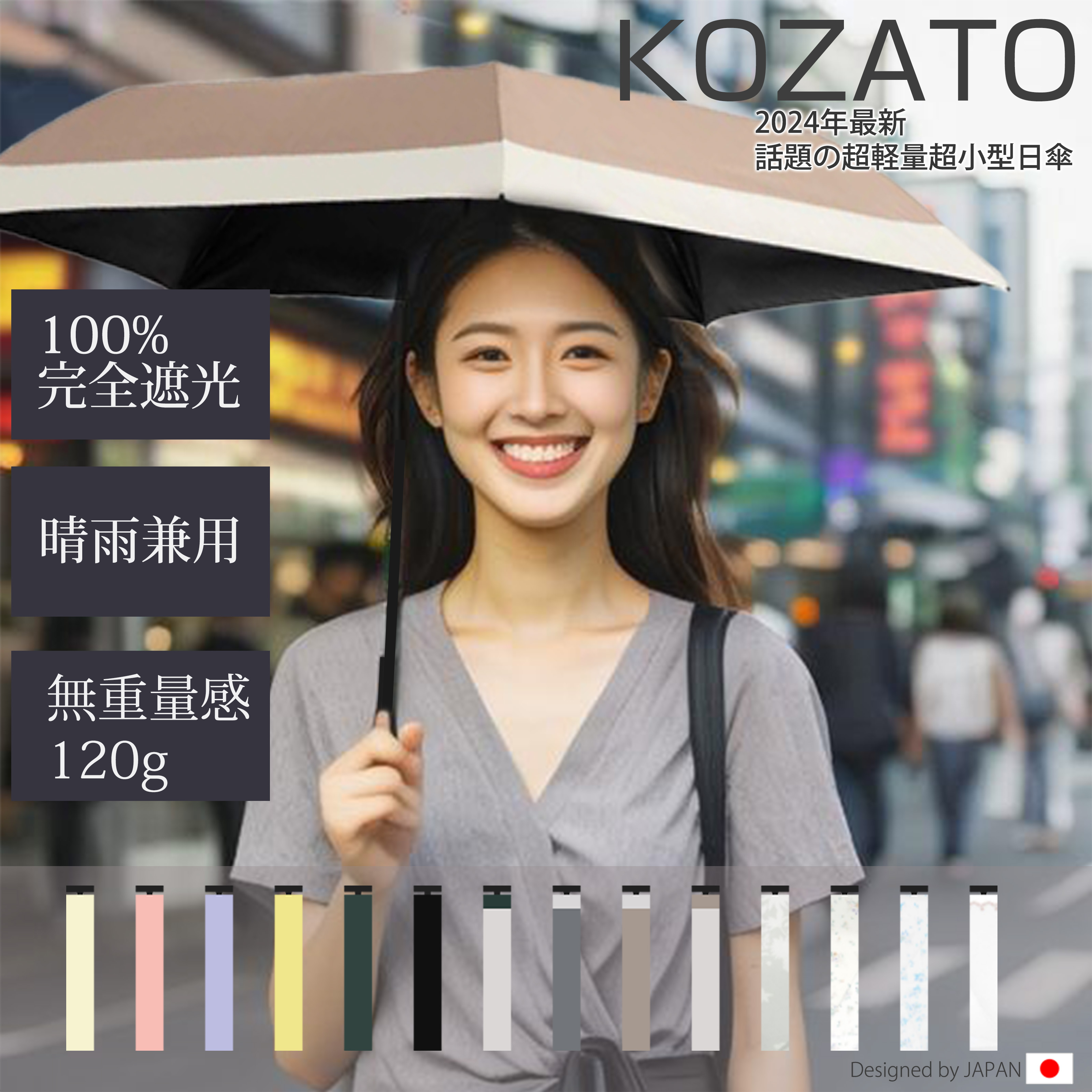 日傘シンプル 傘 折りたたみ傘 超撥水 遮光率100%  6本骨 軽量 120g UVカット 晴雨兼用 耐風傘 高級傘  丈夫 折れにくい 風に強い 紫外線カット プレゼント | 