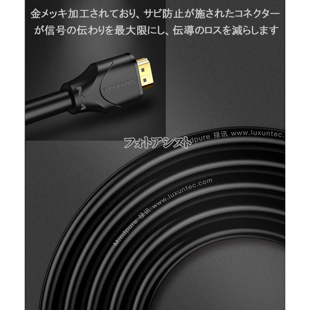 【互換品】Lenovo/レノボ対応 HDMIケーブル 高品質互換品 2.0規格 2.0m Part 1　送料無料【メール便の場合】｜kou511125｜09