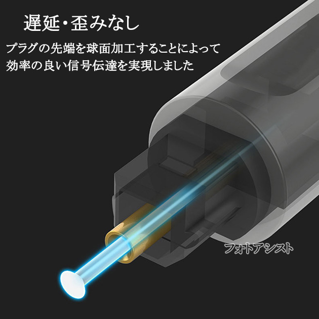 【互換品】FUJITSU/富士通対応光デジタルケーブル  角型-丸型Mini-TOSLINK  3.0m  Part.2　送料無料【メール便の場合】｜kou511125｜04