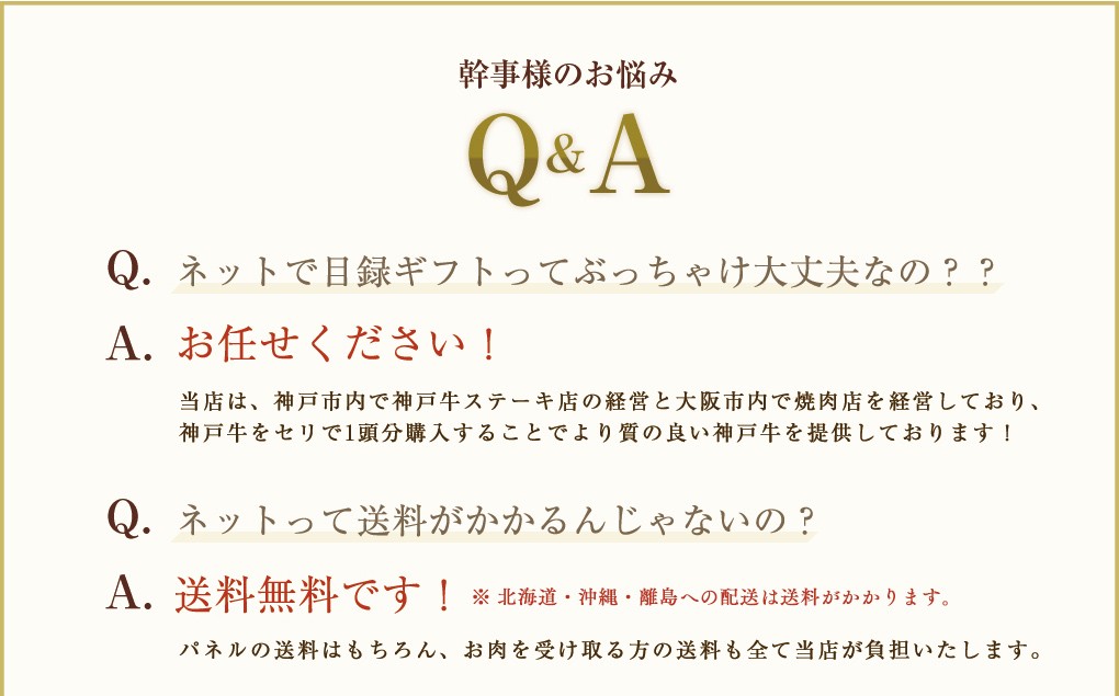 お歳暮 2023 【送料無料】大パネル付！2次会・コンペに！神戸牛目録