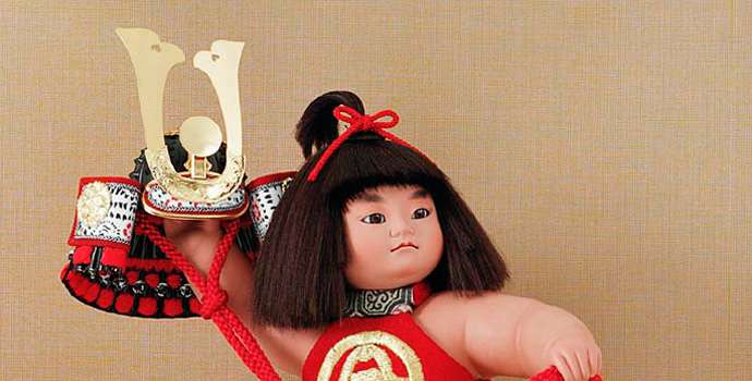 12号　童大将　 五月人形　端午の節句　ケース飾り　五月人形　子どもの日　レトロ 吉徳大光 五月人形 初節句 吉徳 兜 ケース飾り ケース 子供大将飾り