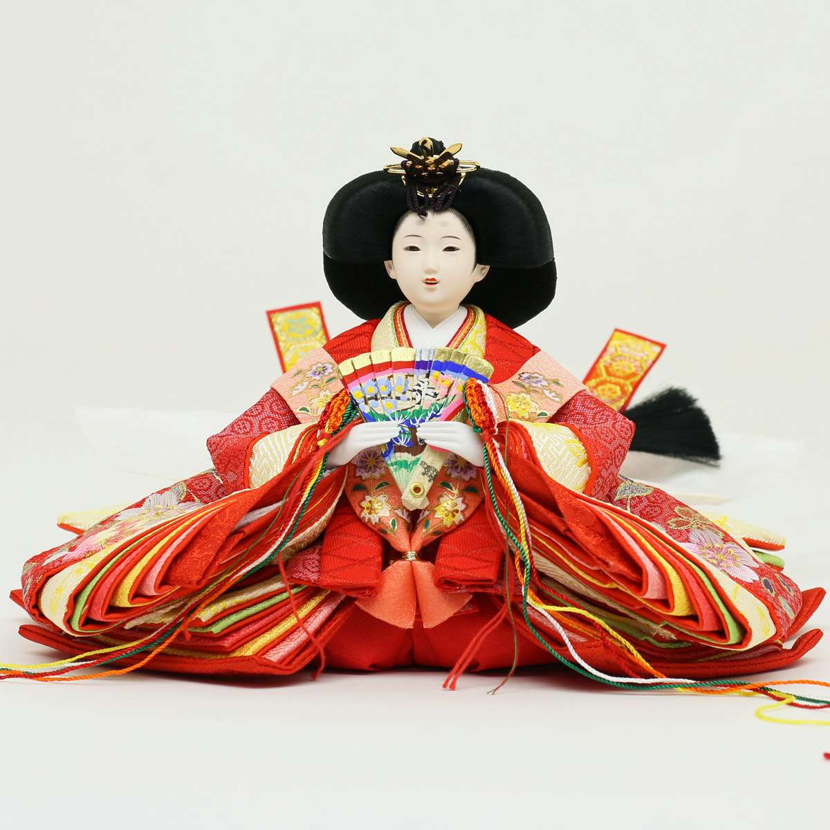 雛人形 コンパクト ひな人形 人気 雛 久月 三段飾り 人形の久月 刺繍雛