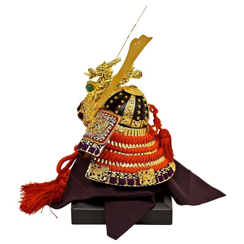 五月人形 平安武久作 収納飾り 兜 兜飾り 収納兜 収納タイプ 収納型 金