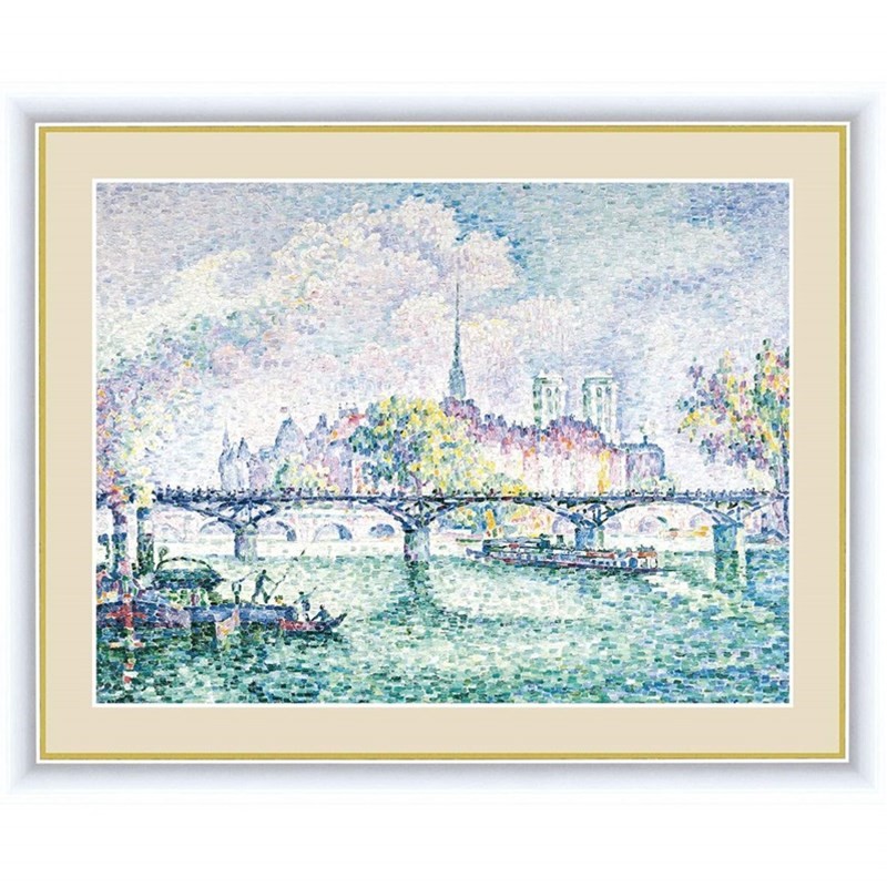 アート額絵 洋画 ポンデザール 20×15cm ポール・ヴィクトール