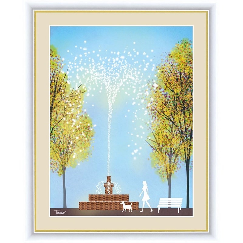 日本画 花の絵 木製フレーム付き 花の絵/日々草 油彩画F3 木製フレーム付き 花言葉/生涯の友情