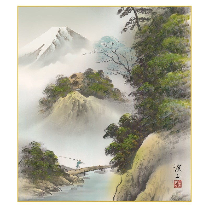 【希少品】古美術　大花瓶　精描かれた山水画青花染付け 希少品】古美術 大花瓶 精描かれた山水画青花染付け