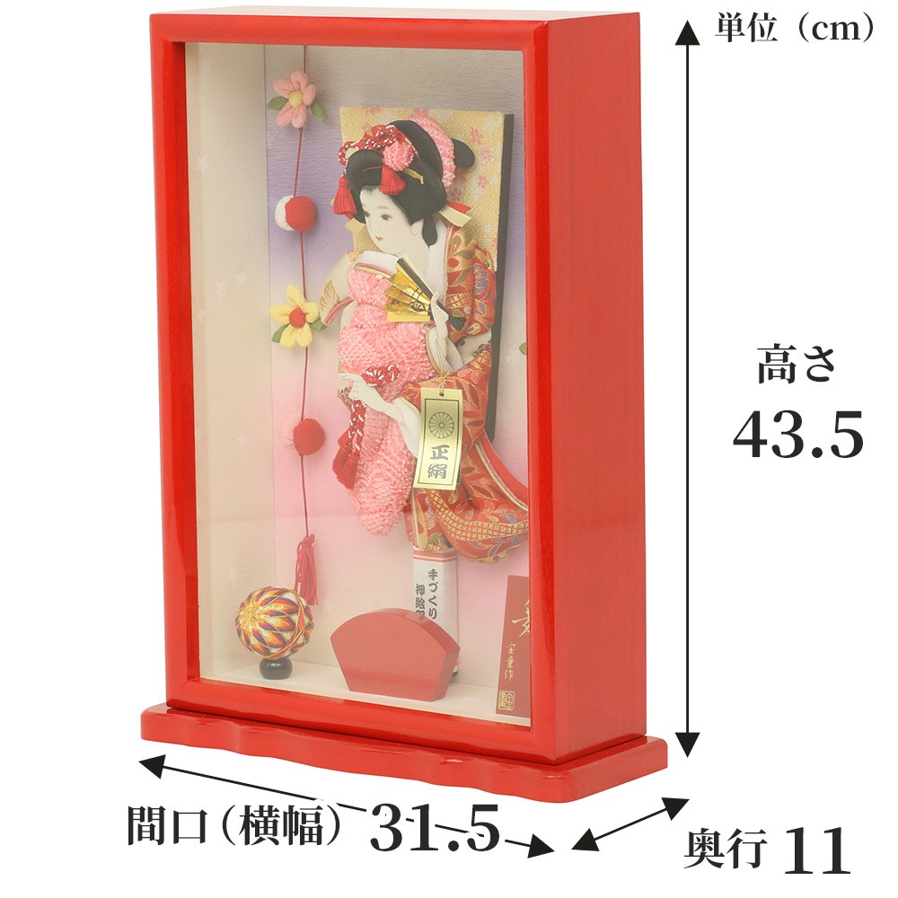 羽子板11号 お正月飾り 羽子板飾り11号 額縁ケース入り飾り 押し絵