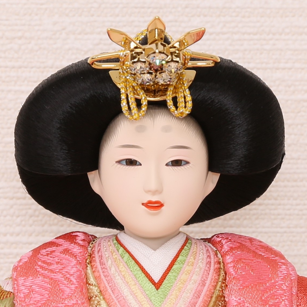 雛人形 ひな人形 コンパクト 収納飾り 収納タイプ 木目調 かわいい おしゃれ ピンク 白 紫 白木 小芥子親王 桐収納 はるる 初節句 桃の節句_15