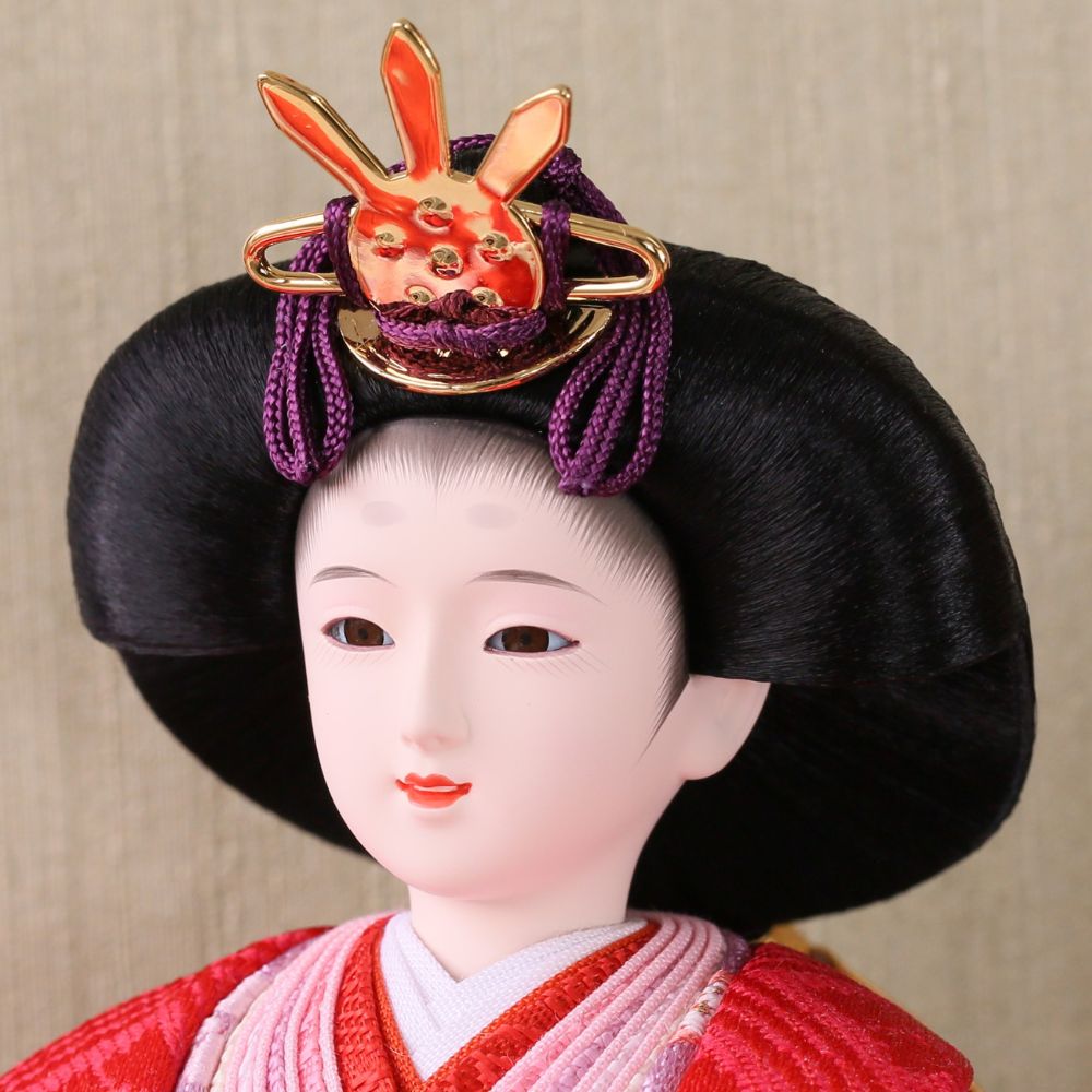 雛人形 収納飾り 芥子親王飾り 横幅55cm 宴桜 芥子親王 ラベンダー 薄紫 白 ピンク