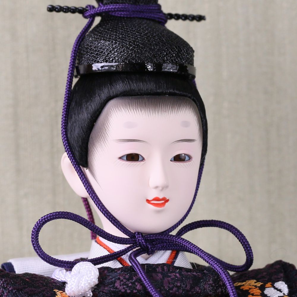雛人形 収納飾り 芥子親王飾り 横幅55cm 宴桜 芥子親王 ラベンダー 薄紫 白 ピンク