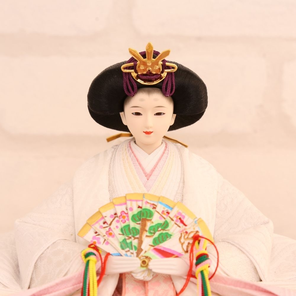 雛人形 収納飾り 芥子親王飾り 横幅55cm 宴桜 芥子親王 ラベンダー 薄紫 白 ピンク