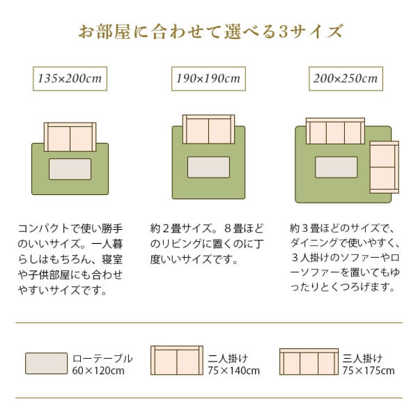 ラグ ベルギー製モケット織クラシックデザインラグ 190×190cm_11