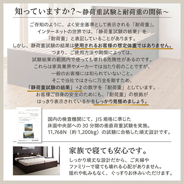 国産 多機能頑丈すのこチェストベッド 薄型抗菌国産ポケットコイルマットレス付き セミダブル 【Inclined】