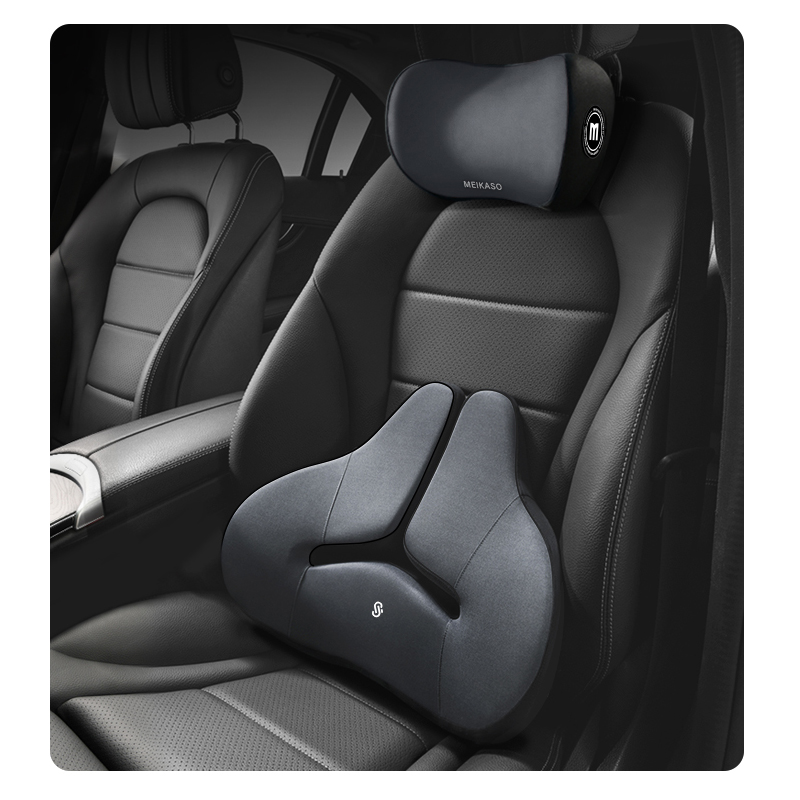 Meikaso腰痛クッション 車クッション 腰クッション ランバーサポート