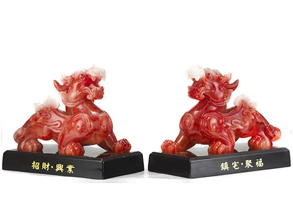 新入荷♪】ヒキュウ ペア 貔貅 雌雄一対 置物 風水 開運アイテム