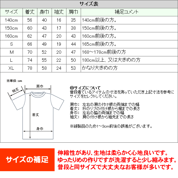 サイズについて - 幸服屋さん - 通販 - Yahoo!ショッピング