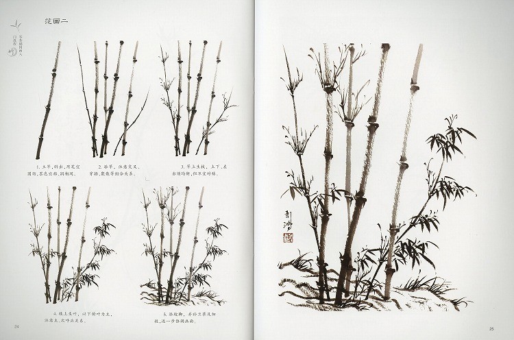水墨画 / 水墨画集 中国画集 墨彩画 絵手紙 日本画 山水 [国画入門教程